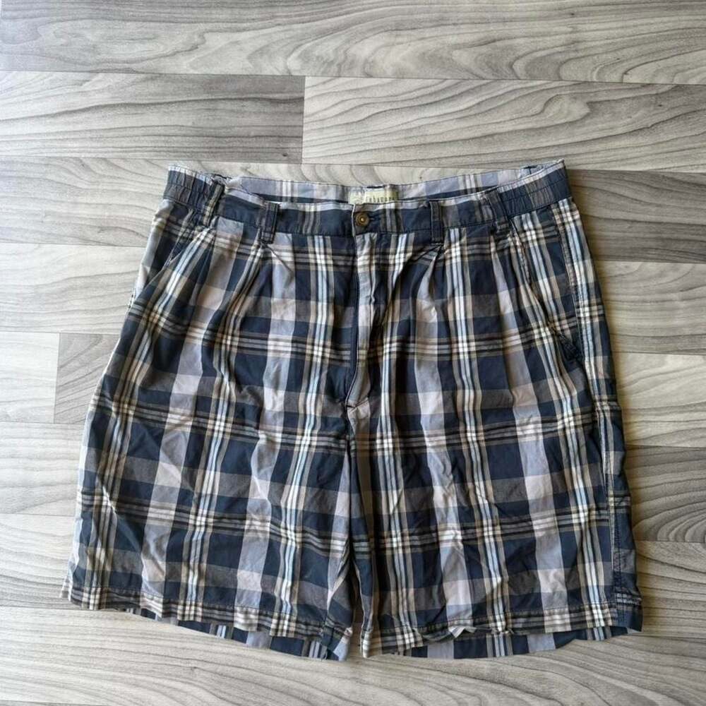 Vintage Timberland Y2K Plaid Cotton Shorts Size 36